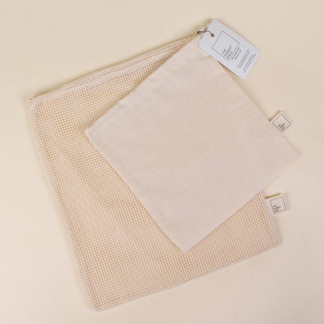 Organic Cotton Bag Starter Set The Bare Company
